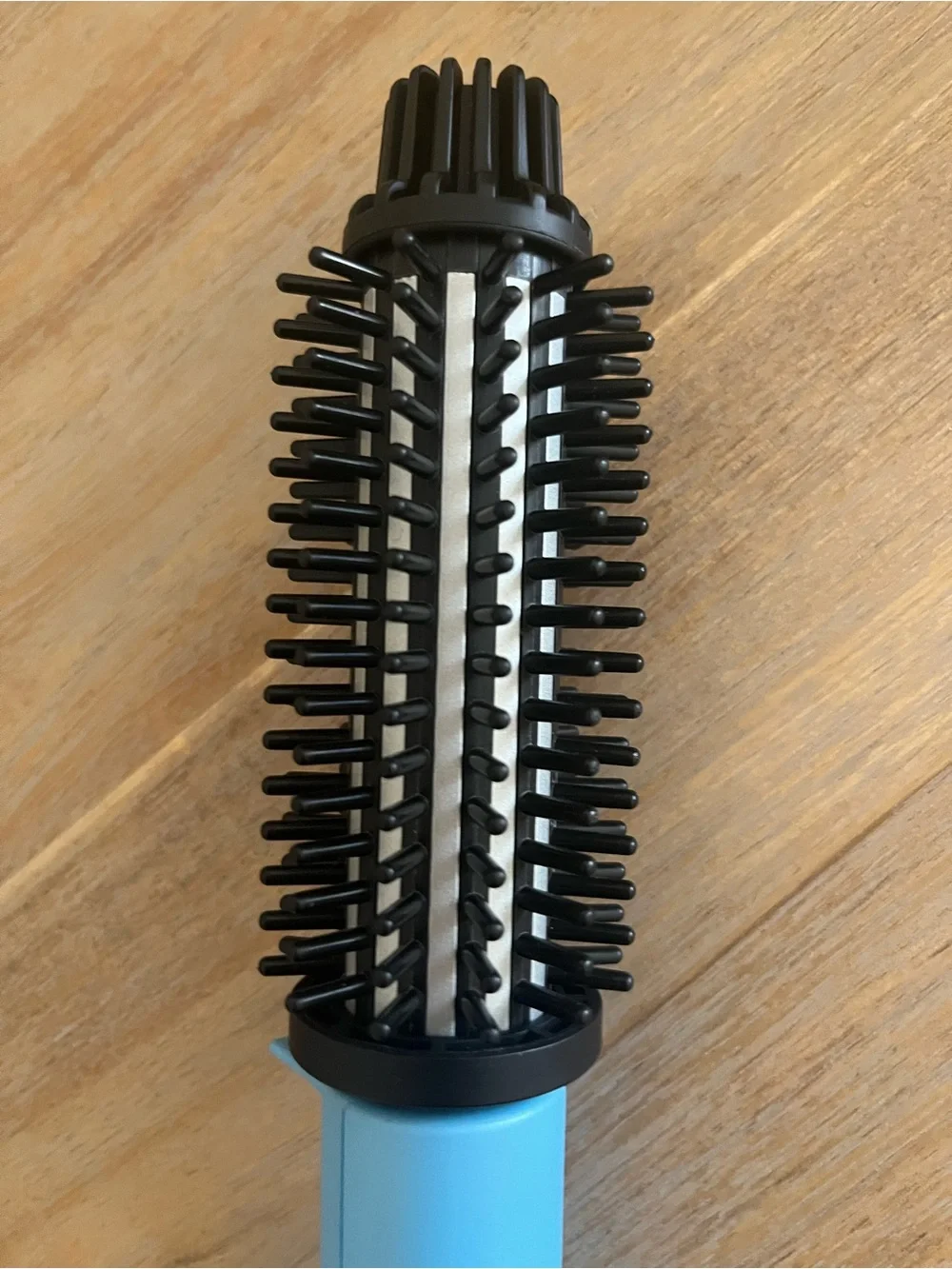 AmoVee Ionic Straightening Brush Blue Electric 4 Heat Settings 430°F